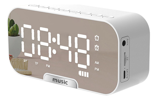 Reloj Despertador Digital Con Altavoz Bt.radio Fm, Alarmas