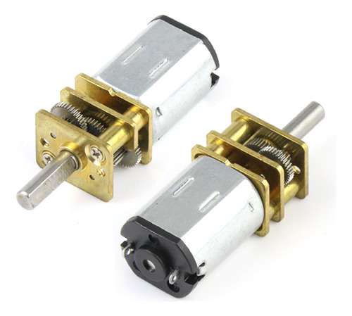 2pcs N20 Dc 12v 100rpm Motorreductor Para Diy Rc Juguetes