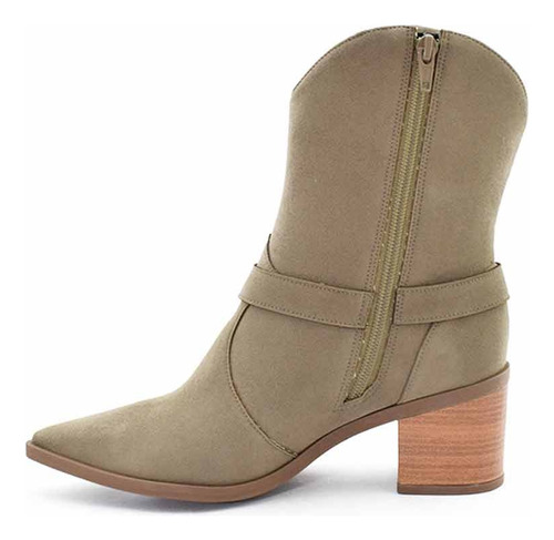 Botas Texanas Mujer Vestir Con Taco Medio Y Punta Fina Moda