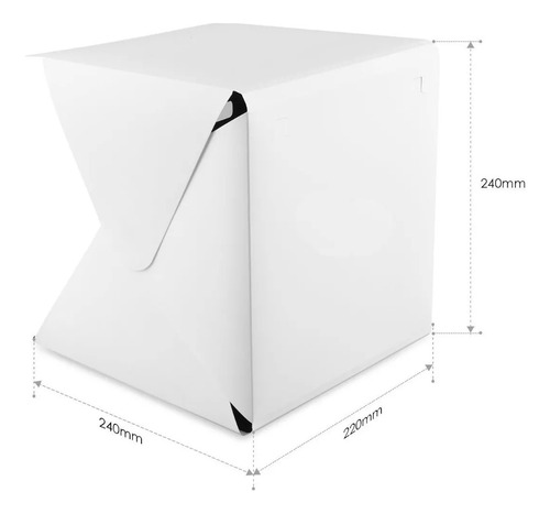 Caja Con Luz Led Plegable Para Fotografía Photobox Studio