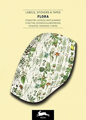 Flora Label And Sticker Book (english, Spanish, Fren, de Pepin Van Roojen (auth. Editorial Pepin Press en inglés