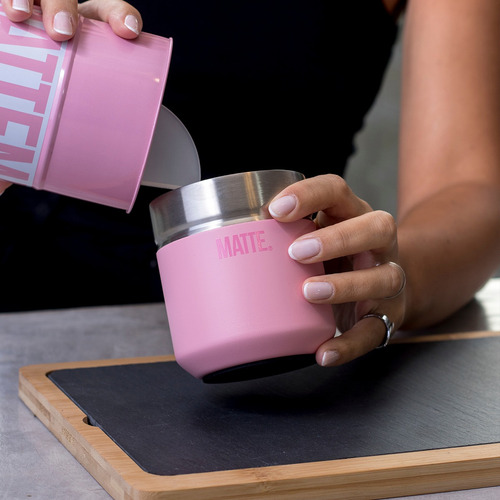 Imagen 9 de 9 de Nuevo Matte Ds Pro Pink + Bombilla - 100% Acero Inoxidable