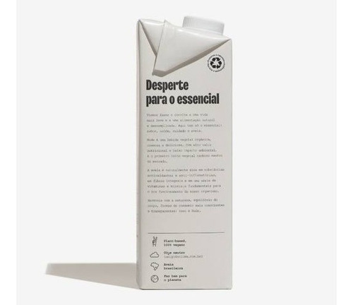 Imagem 4 de 6 de Bebida De Aveia Organico Sem Gluten Nude 1l