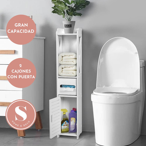 Mueble Baño Organizador Blanco
