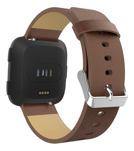 Correa De Cuero Genuino Para Fitbit Versa 2, Marrón