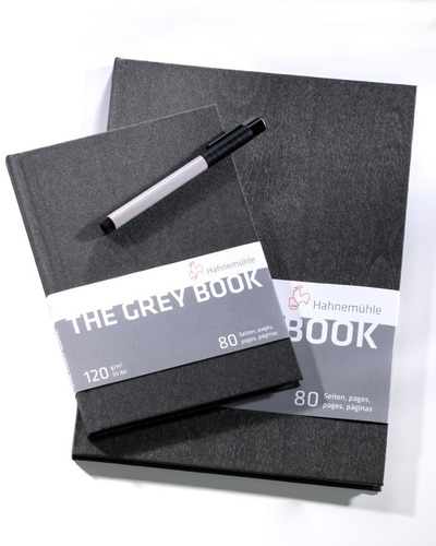 2x Caderno Desenho Hahnemuhle Grey Book A4 A5 120g 80 Folhas