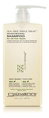 Champú Vigorizante De Árbol De Té Triple 1 L, Giovanni