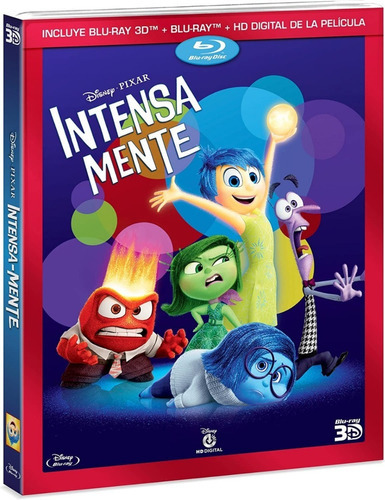 Intensamente Inside Out Pelicula Blu-ray 3d + Blu-ray