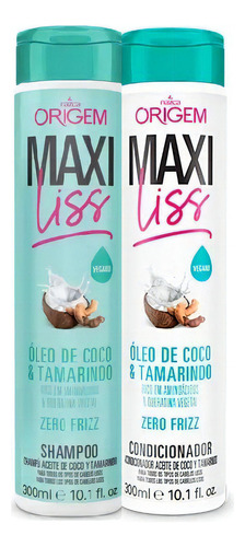 Shampoo E Condicionador Liso Perfeito Origem Maxiliss Vegano