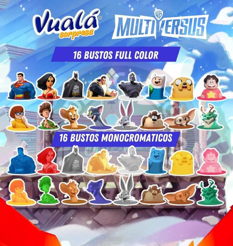 Colección Completa Bustos Monocromáticos Multiversus Vualá (Usado)