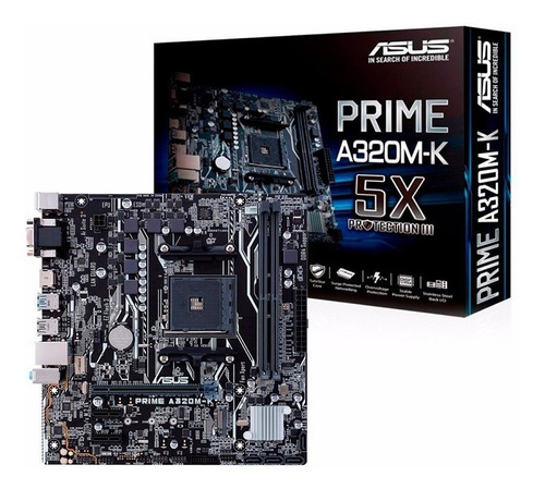 Imagen 1 de 10 de Motherboard Asus Prime A320m-k M.2 Am4 Amd Ryzen Ddr4 Sata