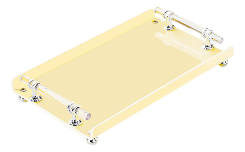 Bandeja Rectangular Para Servir Con Asas, Bandeja Decorativa