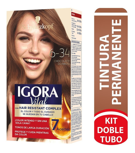 Tinte Igora Vital Permanente - Kg A $ - - g a $202