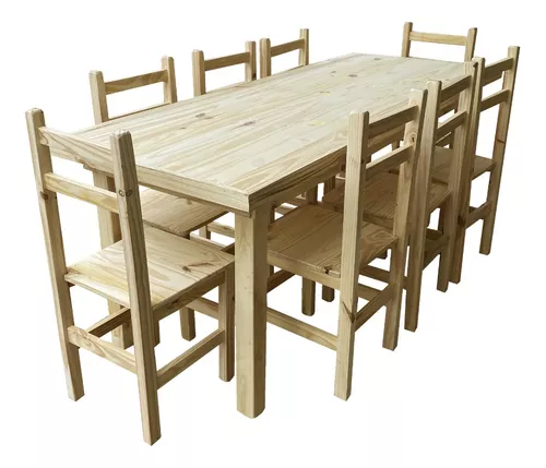 mesa altair de madera para 8 personas rectangular