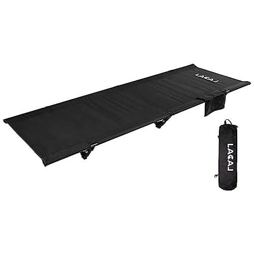 Cama De Campamento Plegable Lacal De 4lb, Resistente Ti...