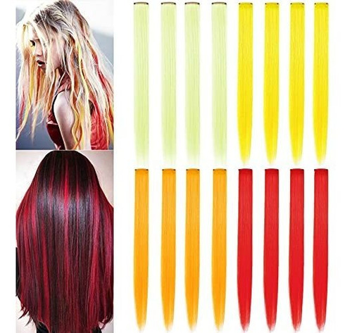 Jchdwsguo 16 Pcs Color Hair Extensiones 21inch Xlpms