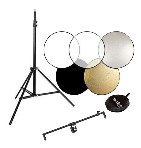 Kit Estudio Reflector 5 En 1 + Tripode 804 + Soporte Rs120