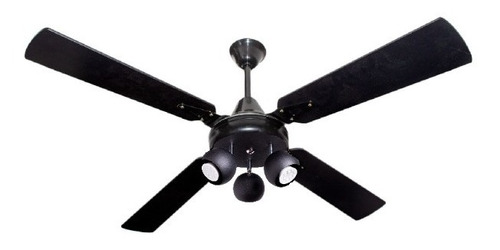 Ventilador De Techo Goal Ng Palas Madera Laqueada C/ Spot F 