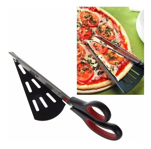 Tijera Con Accesorio Cortador Triangulos De Pizza