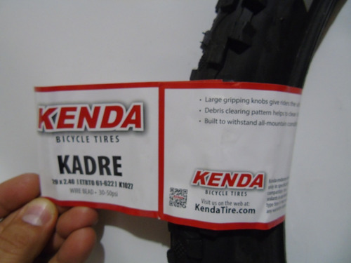Imagen 6 de 7 de Llanta Kenda Kadre 29*2.40. Mtb K1027. Talón Convencional