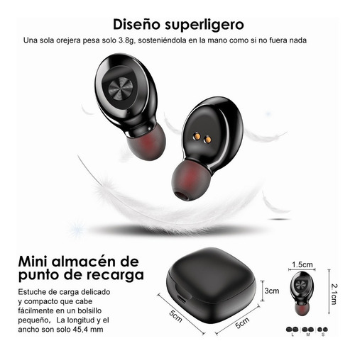 Auriculares in-ear gamer inalámbricos XG-8 negro
