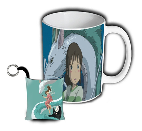 Anime A Viagem De Chihiro Caneca + Chaveiro