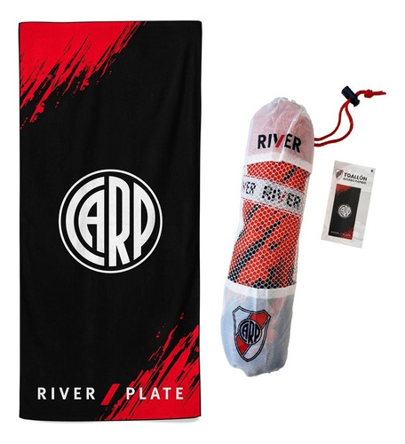 River Plate Toallon Secado Rapido Futbol Original + Bolso