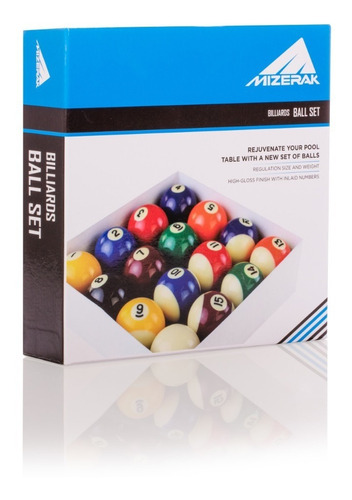 Mizerak P1819 Billards Ball Set Set Bolas De Billar