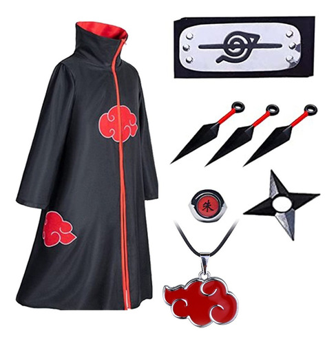 Akatsuki Kisame Kit De Capa De Naruto Para Niños