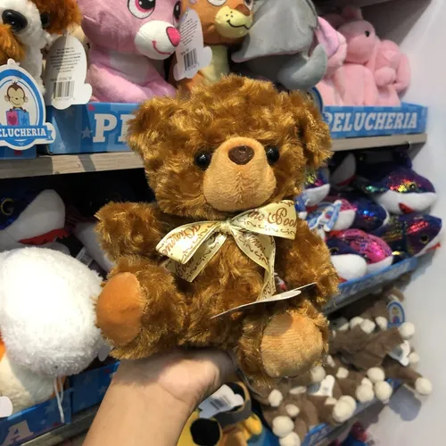 Oso De Peluche Color Cafe 15 Cm Pelucheria