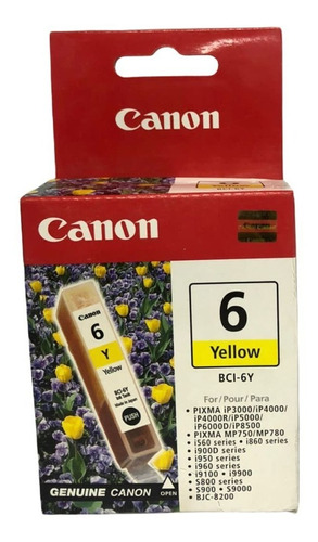 Cartucho Canon Bci-6y Yellow  Nuevo Y Facturado