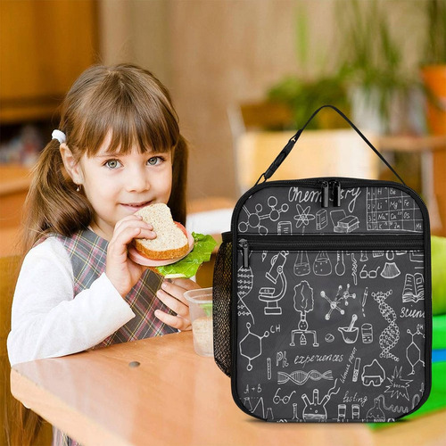 Lonchera Aislante Con Elementos Químicos Y Científicos Doodl