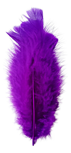 Penas Coloridas 400 Unidades - Até 25 Cores Cor Roxo