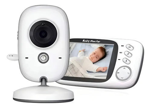 Baba Eletrônica Baby Monitor Visão Noturna Dual Audio Cor Branco G.Eye