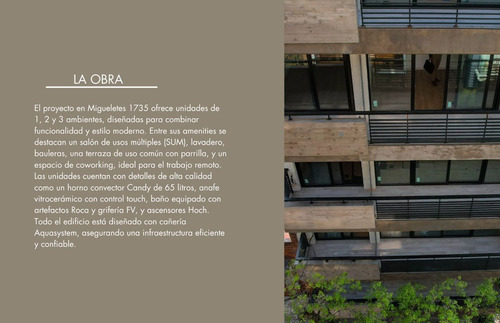 Venta Departamento 1 Ambiente A Estrenar Balcon