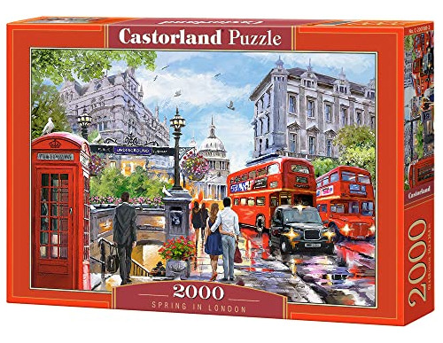 Castorland 2000 Piece Jigsaw Puzzles, Spring In London, City