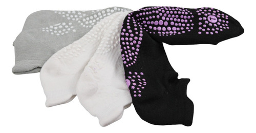 3 Pares Calcetines Mujer Wilson K3322 Antideslizante Colores Blanco/negro/gris Unitalla: 23 A 25 Cm