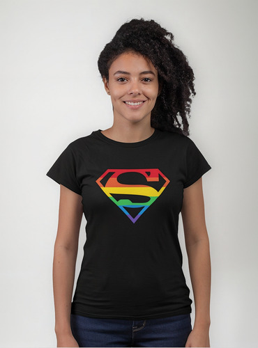 Playera Superman Pride Lgbtt Orgullo Arcoíris Superhéroe