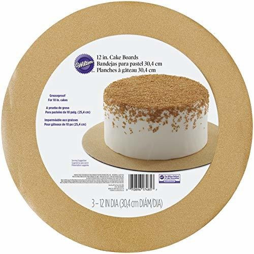 Wilton Round Gold Glitter Juntas De Cake, Corrugate, 5w17o