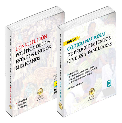 Constitución Política De Los Estados Unidos Mexicanos + Código Nacional De Procedimientos Civiles Y Familiares | Paquete Bolsillo 2024 Con Versión Digital De Las Obras