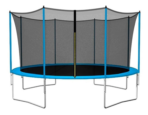 Imagen 1 de 1 de Cama elástica Femmto TPL12FT00 con diámetro de 3.65 m, color del cobertor de resortes azul y lona negra