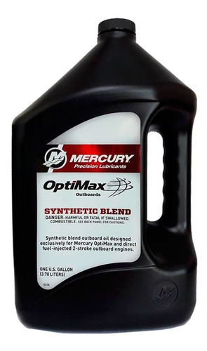 Aceite para motor Mercury semi-sintético 20W para vehículos náuticos de 1 unidad x 4L