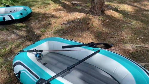 Bote Balsa Inflable 2 Personas Ozark Trail Con 2 Remos