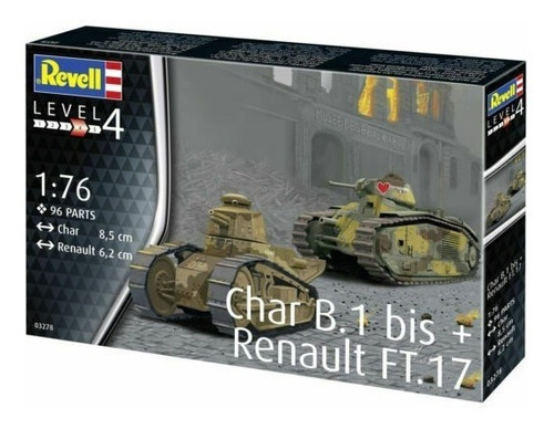 Char B1 Bis + Renault Ft.17 1/72 Marca Revell