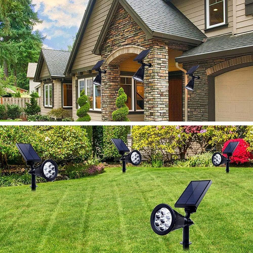 Luces Solares Al Aire Libre Coloreadas Impermeables 7 Led Co