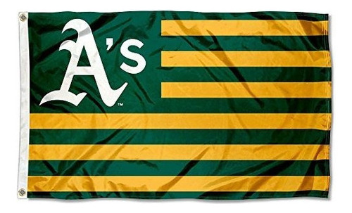 Wincraft Oakland Como Bandera De La Nacion Bandera 3x5