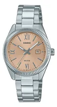 Comprar Reloj Mujer Casio Ltp-1302dd-4a2vdf Core Ladies Correa Plateado Bisel Plateado Fondo Rosa