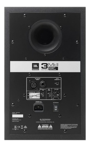 Monitor de estúdio biamplificado Jbl 306p Mkii