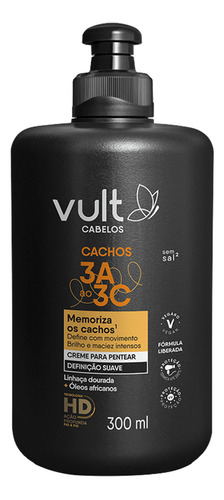 Vult Cabelos Cachos 3a Ao 3c Definição Suave - Creme Para Pe