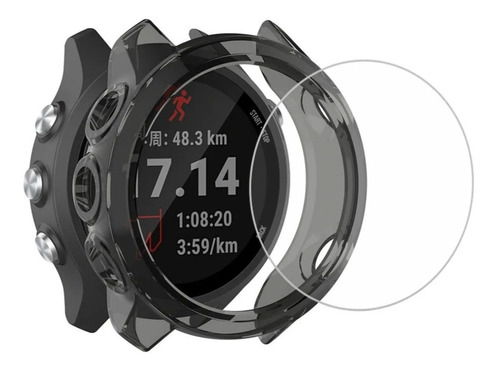 Case Proteção Garmin Forerunner 645 Music + Película Vidro